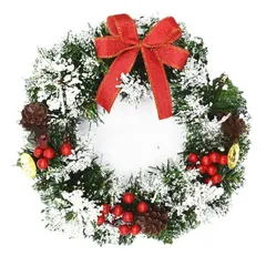 クリスマスリース クリスマス花輪 クリスマス 飾り ギフト フラワーリース インテリア 室内 置物 玄関 屋外 庭 パーティ イベント ドア 飾り 贈り物 造花 クリスマス ドアガーランド おしゃれ リース 店舗装飾 サンタ お正月飾り 新年飾り ドア 暖 1