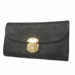 ルイ・ヴィトン(Louis Vuitton) ルイ・ヴィトン 三つ折り長財布 マヒナ ポルトフォイユアメリア M95549 ノワールレディース