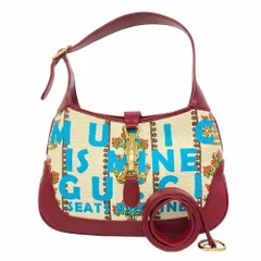 グッチ(Gucci) グッチ ショルダーバッグ ニュージャッキー 636706 キャンバス ベージュ マルチカラー レディース