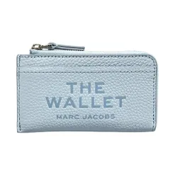 MARC JACOBS(マークジェイコブス) コインケース美品  ザ レザー トップ ジップ マルチウォレット 2S4SMP010S02 ライトブルー レザー
