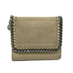 stellamccartney(ステラマッカートニー) 3つ折り財布 ファラベラ 431000 ベージュ×シルバー