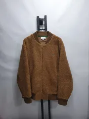 LACOSTE フリース シェルパ シープスキン ボア ブルゾン 春 ブルゾン ジャケット ベージュ xl