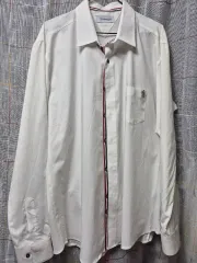 モンクレール 白 シャツ 4 半フォーム 総丈 袖 56x76x66