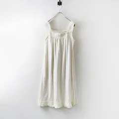 美品 インゲボルグ INGEBORG レース使いノースリーブワンピース 9＼オフホワイト チュニック カットソー ドレス【2400014763621】