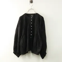 ツハルバイサマンサモスモス TSUHARU by Samansa Mos2 切替レース貼り前開きブラウス F｜ブラック ピンタック【2400014785678】