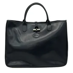 LONGCHAMP(ロンシャン) トートバッグ - 黒 レザー