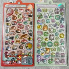 めしめしボンボン　ねこねこボンボン　ボンボンドロップシール　クーリア　オリジナル　2種セット