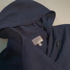 アルマーニ コレツィオーニ 季節の変わり目 秋冬用 フード コート ネイビー