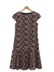 トッカ OPTOGA0120 ワンピース 0 ブラック/ピンク フラワーモチーフ 刺繍 IT4OFKQZKFA9