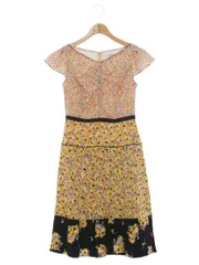 トッカ OPTOYW0330 ワンピース 0 イエロー フラワープリント ITB78CM0Y2NO