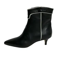 FABIO RUSCONI(ファビオルスコーニ) ショートブーツ 37 - 黒 レザー