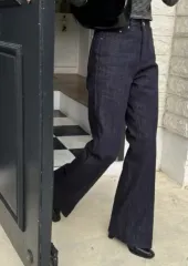 インディゴデニム ブーツカット ジーンズ