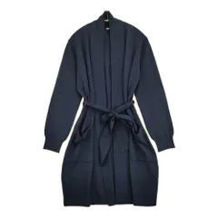 MARGARET HOWELL CASHMERE カシミヤ ニットローブジャケット 定価82500円 589-5264005 ダークブルー レディース マーガレットハウエル【中古】6-0109T♪のサムネイル