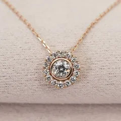 フェスタリア ライフィニティ ダイヤモンド ネックレス K18/24-3873