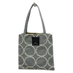 mina perhonen (mina)(ミナペルホネン) トートバッグ - ライトブルー×アイボリー ミニバッグ/刺繍