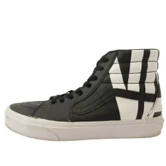 VANS バンズ SK8 HI BIG LOGO スケートハイ ビッグロゴ ハイカット スニーカー ブラック系 ホワイト系 26cm【中古】