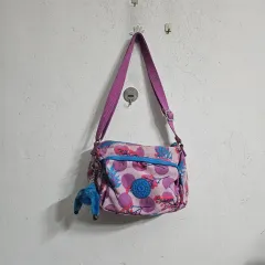 キプリング フラワー パータン クロスバック + キーホルダー