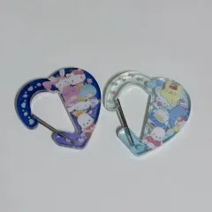 サンリオ いちご新聞 付録 ハート カラビナ キーホルダー 2個 まとめ