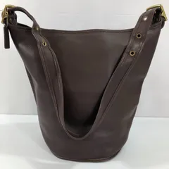 オールドコーチ バケツ型 ショルダーバッグ レザー ブラウン