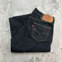Levi's　リーバイス　501　先染め　W36 L30　デニムパンツ　ボトムス　古着　ブラック　黒