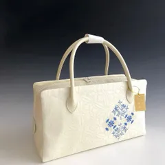 新品未使用 ！！刺繍入り！！京都 西陣 正絹 帯使用 利休バッグ　25124