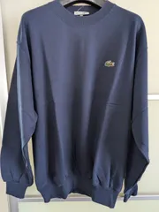 ラコステ　トレーナー　LACOSTE　ネイビー　綿100％　洋服　服　クルーネックトレーナー　スウェット　サイズ4　タグ付き