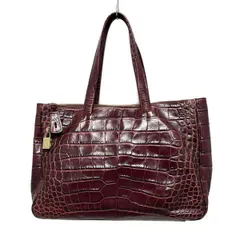 FURLA(フルラ) トートバッグ - ボルドー 型押し加工 レザー