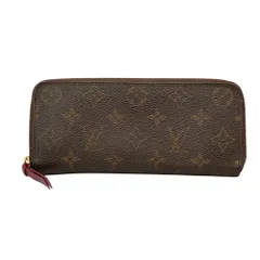 LOUIS VUITTON ルイヴィトン モノグラム ポルトフォイユ クレマンス ロングウォレット M60742 ブラウン  レディース 古着 中古 USED