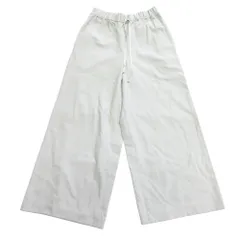 未使用 JEANS FACTORY Clothes  ジーンズファクトリークローズ ワイド イージー パンツ スラックス ウエストゴム サイズ38 灰 グレー レディース 古着 中古 USED