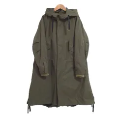 良品 FRED PERRY フレッドペリー MIX PANEL FISHTAIL PARKA ライナー付きモッズコート EUR38サイズ グリーン レディース 古着 中古 USED