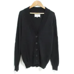 マルタンマルジェラ　カーキ　カーディガン 肘パッチ付き マルタンマルジェラ カーキ カーディガン 肘パッチ付き マルタン