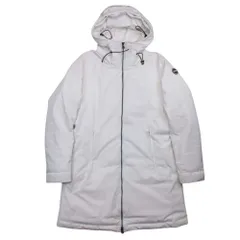 COLMAR コルマー ロゴ フーデッド ロング ダウンコート ジャケット アウター ブルゾン 46 白 ホワイト メンズ 古着 中古 USED