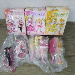 バンダイ フレッシュプリキュア 食玩フィギュア 3点まとめ売り キュアピーチ キュアパイン キュアパッション 東映 ニチアサ 当時物 現状 長期保管 S354
