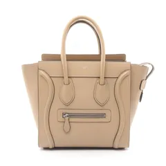 セリーヌ CELINE ハンドバッグ ラゲージ マイクロ ショッパー 189793 ベージュ レザー ラゲージ マイクロ ショッパー レディース Used A