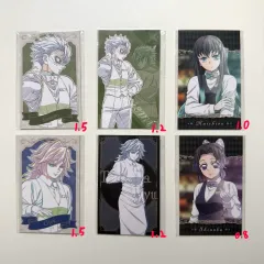 鬼滅の刃 モクテル 銀座カクテルバー トレカ ステッカー (義勇 実弥 時透 無一郎)