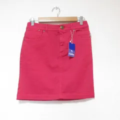 未使用 BURBERRY BLUE LABEL  バーバリーブルーレーベル ストレッチ タイトミニスカート 36 レッド レディース 古着 中古 USED
