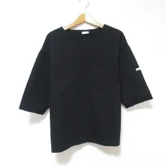 美品 ORCIVAL オーシバル バスクシャツ カットソー サイズ1 ブラック レディース 古着 中古 USED