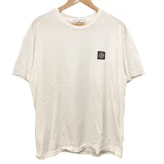 良品 Stone Island ストーンアイランド 2024年モデル 胸ロゴ ショートスリーブ Tシャツ K2S152100027 サイズXL ホワイト メンズ 古着 中古 USED