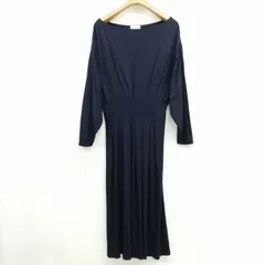 ボールジー BALLSEY トゥモローランド カットソー ロング ワンピース ドレス 36 ネイビー