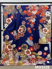 振袖 銀通し 金駒 金彩 銀彩 松竹梅 身丈176cm トールサイズMO3789