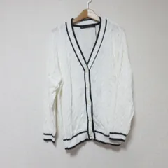 未使用 martinique マルティニーク ケーブルニット カーディガン ホワイト レディース 古着 中古 USED