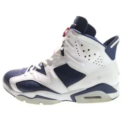 NIKE (ナイキ) AIR JORDAN 6 RETRO OLYMPIC エアジョーダン6 レトロ オリンピック ハイカットスニーカー ホワイト/ネイビー US9.5/27.5cm CT8529-164