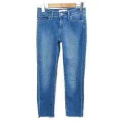 リーバイス Levi's 711 小さいサイズ スキニーデニム パンツ ジーンズ カットオフ ストレッチ W24 L32 青 ブルー X