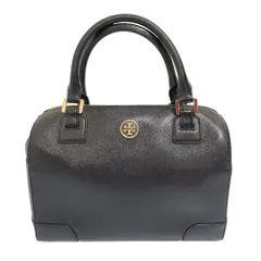 美品 TORY BURCH トリーバーチ 2WAY ミニ ボストンバッグ ショルダーバッグ ブラック レディース 古着 中古 USED