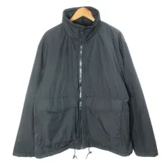 エイチ&エム H&M 中綿ブルゾン windproof ジップアップ スタンドカラー L 黒 ブラック X