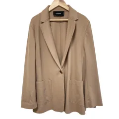 美品 CIVIDINI チヴィディーニ ウール カシミヤ リバージャケット テーラードジャケット サイズ42 ベージュ レディース 古着 中古 USED