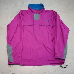 希少 90s patagonia パタゴニア Alpine Pullover アルパイン プルオーバー ジャケット ガイド ナイロン ピンク XL 正規 本物 504P21♪