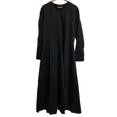 未使用 ICB アイシービー ロングスリーブ マキシワンピース サイズ6 ブラック レディース 古着 中古 USED