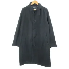 ナノユニバース nano universe 美品 ロングコート 672-5111201 M 黒 ブラック /X