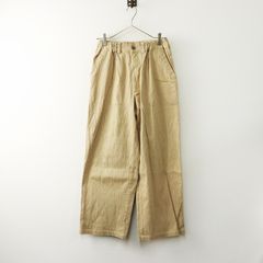 美品 lifestyle fika ハンドメイド リネン エプロンワンピース F  